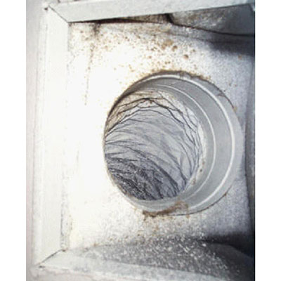 mold in ac duct register